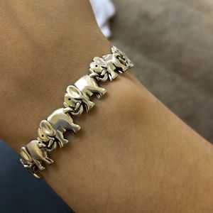 Sterling Silver Elephant Bracelet